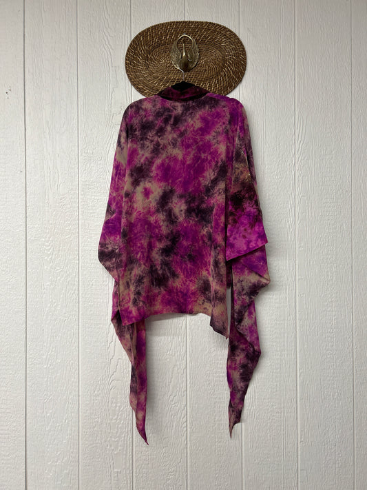 Crepe Sari Summer Nirvana Button Down 0626 075