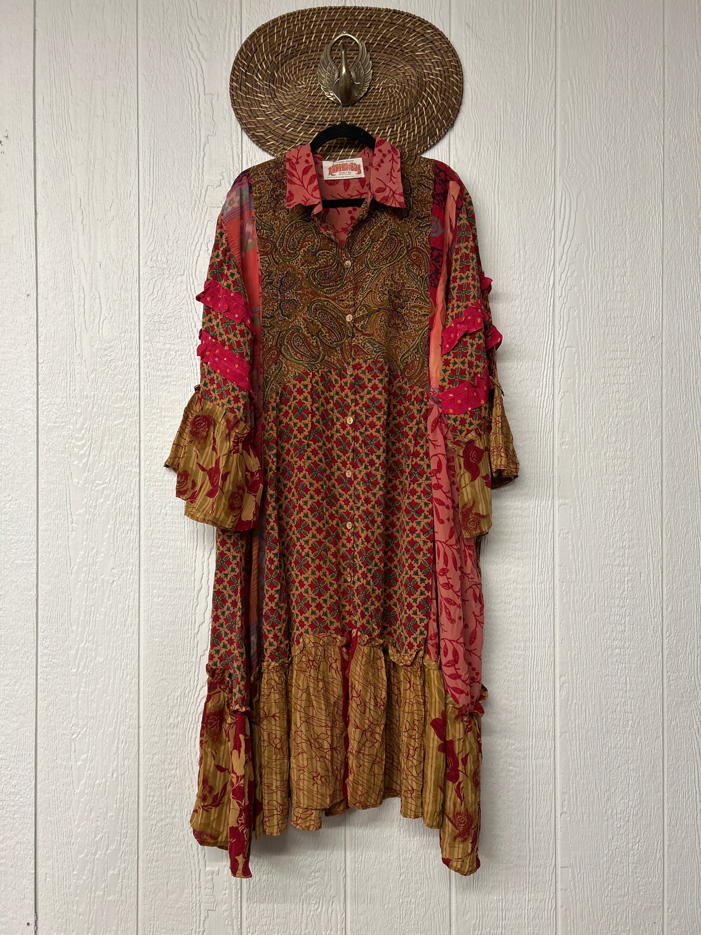 Crepe Sari Rhiannon Duster Dress 0226 038