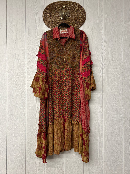 Crepe Sari Rhiannon Duster Dress 0226 038