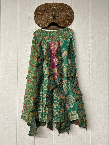 Pareo Kantha Willow Maxi Skirt 0826 257