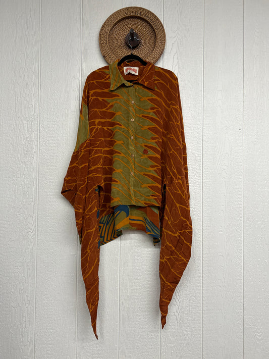 Crepe Sari Nirvana Button Down 1125 188