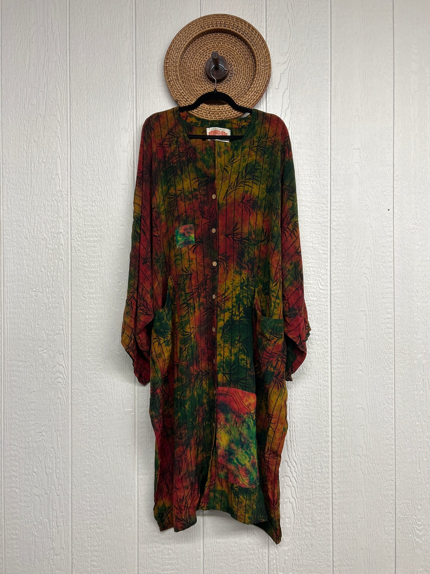 Crepe Sari Gaia Duster Dress 0426 005