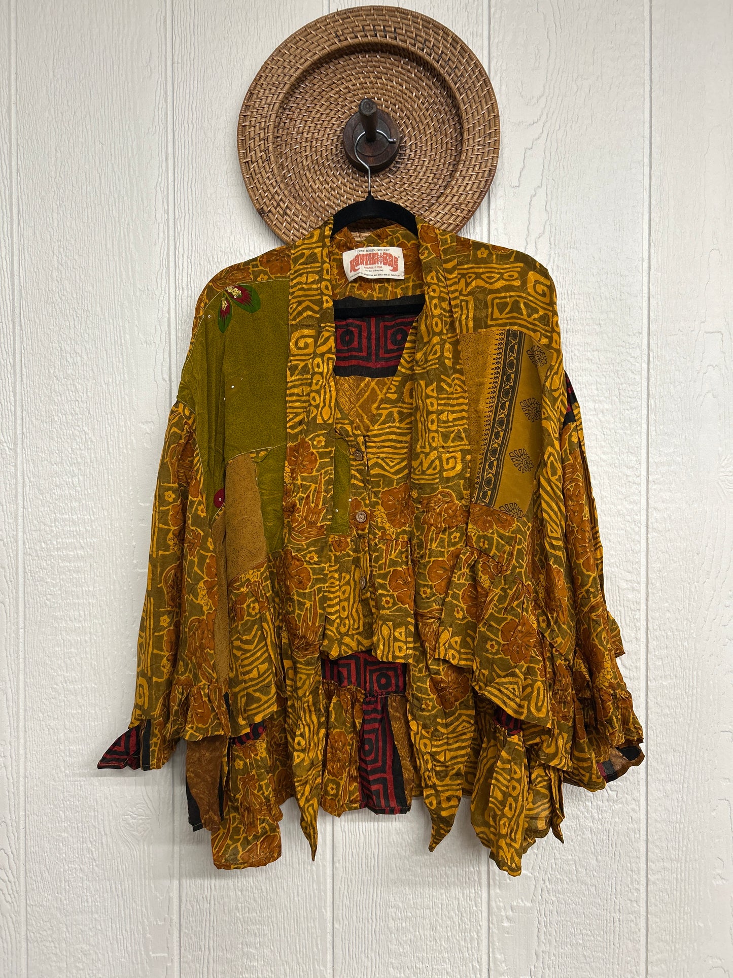 Crepe Sari Wild Rose Top 1225 076