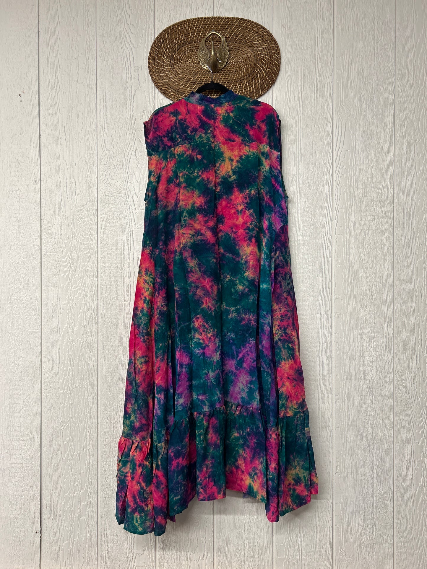 Crepe Sari Summer Dahlia Duster 0726 030