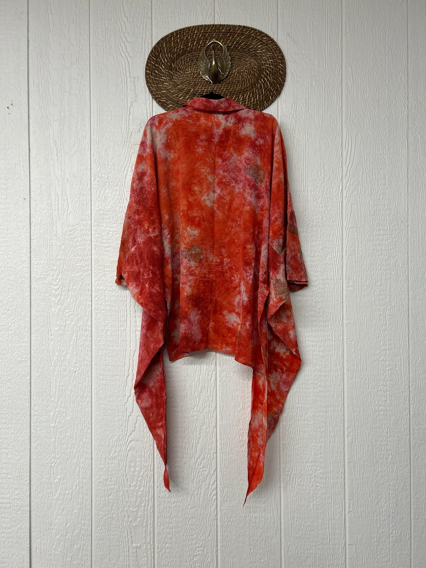 Crepe Sari Summer Nirvana Button Down 0626 016