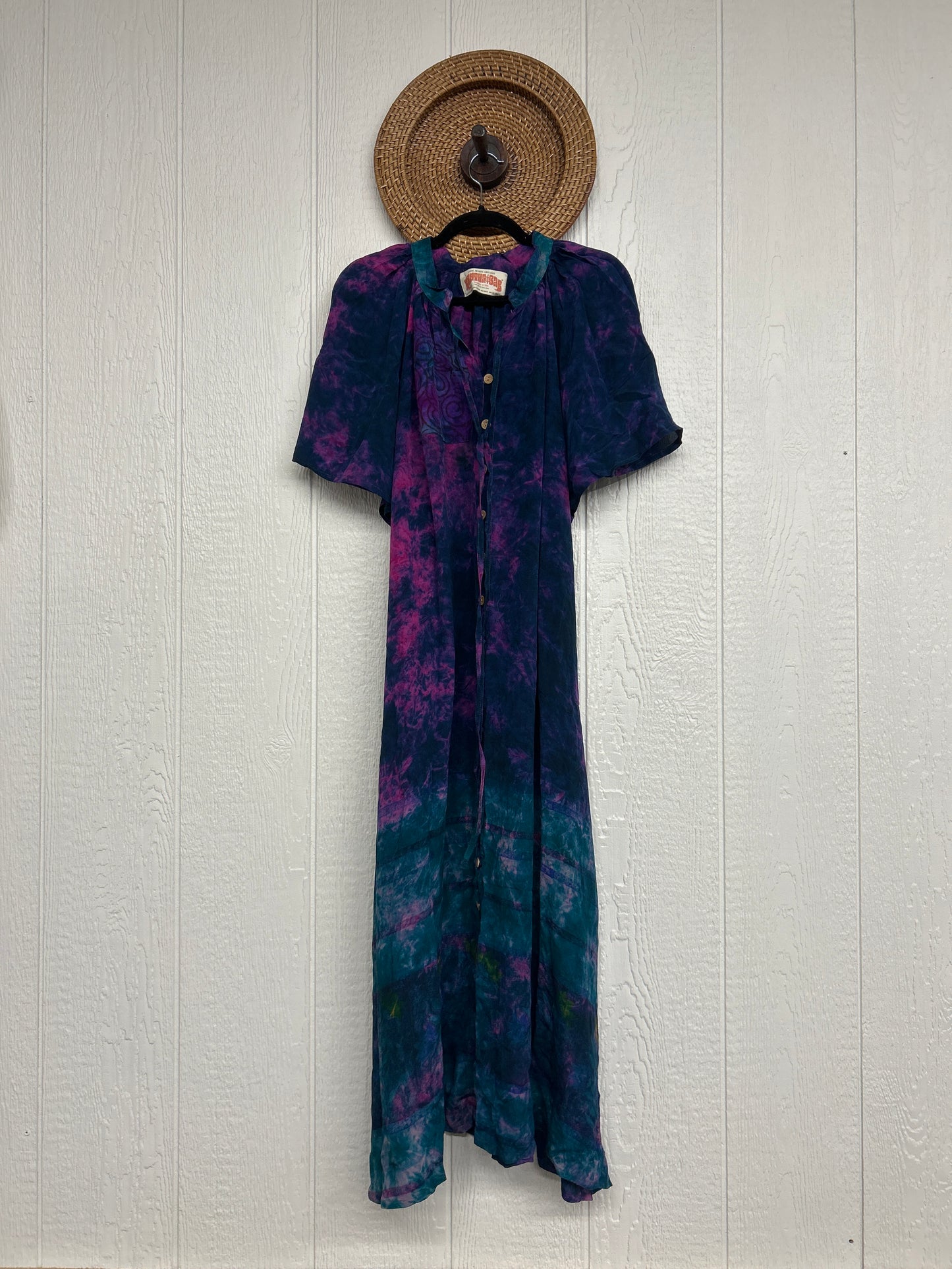 RETAIL Crepe Sari Summer Woodstock Duster 0626 003