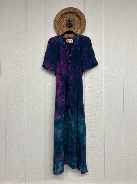 RETAIL Crepe Sari Summer Woodstock Duster 0626 003