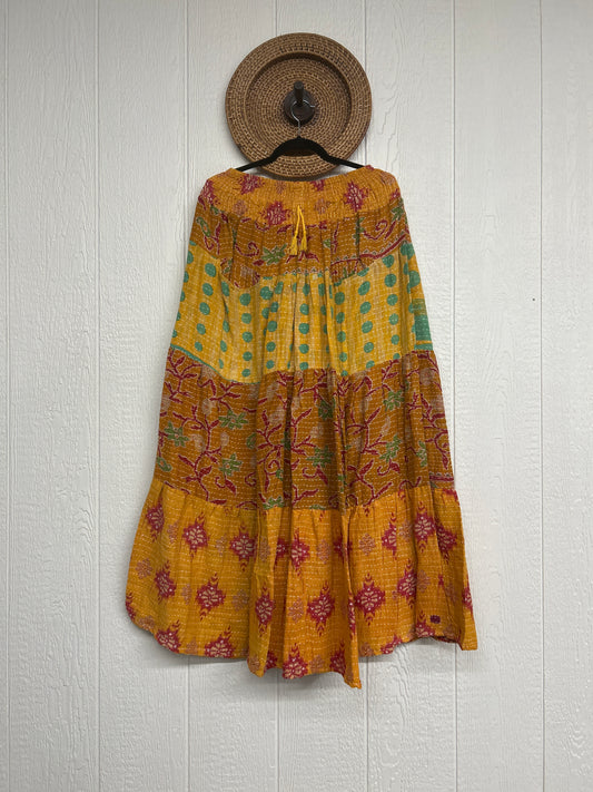 Pareo Kantha Lotus Maxi Skirt 0826 272