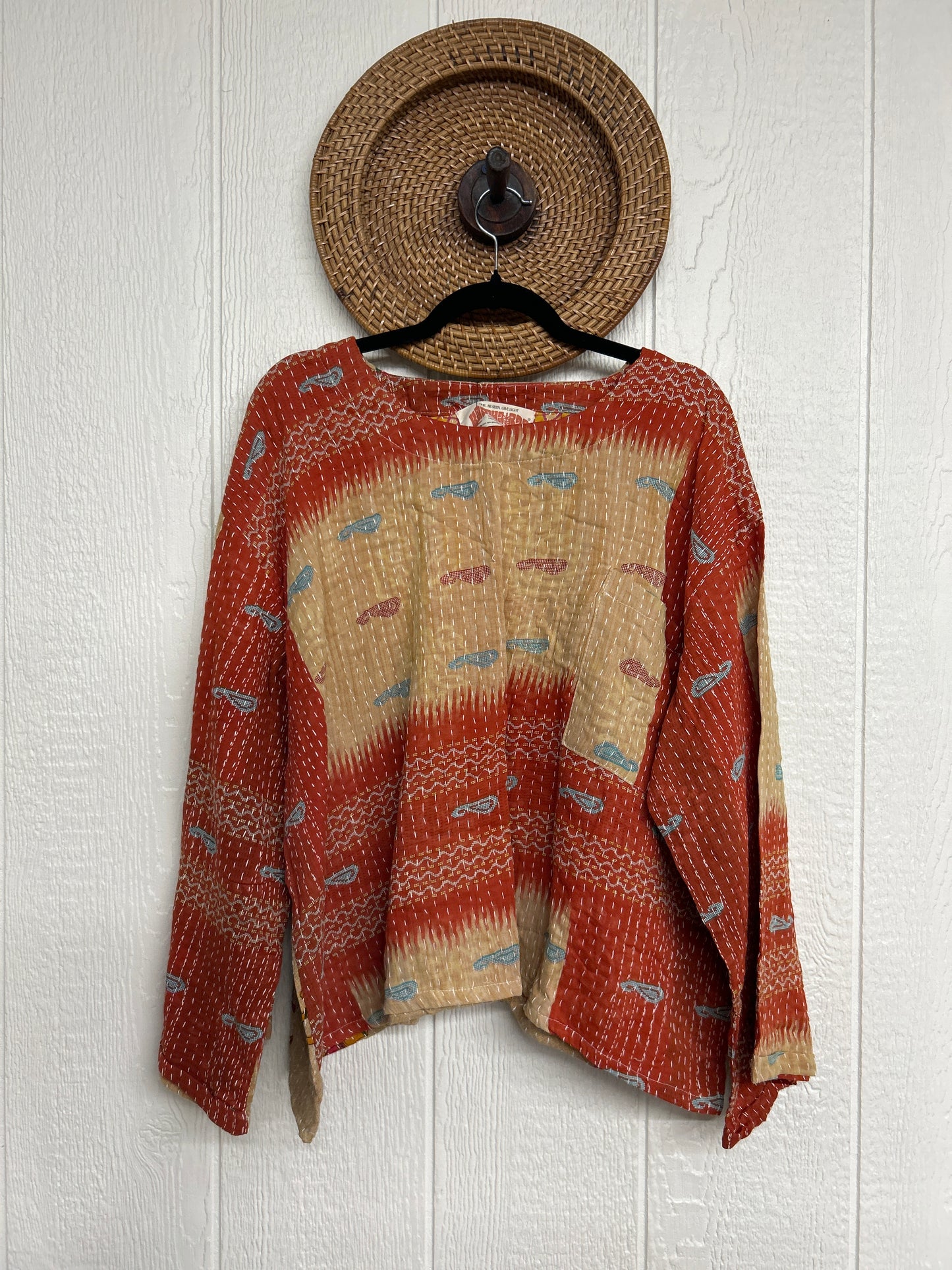 Pareo Kantha Wanderer Pocket Crop Top 0226 096