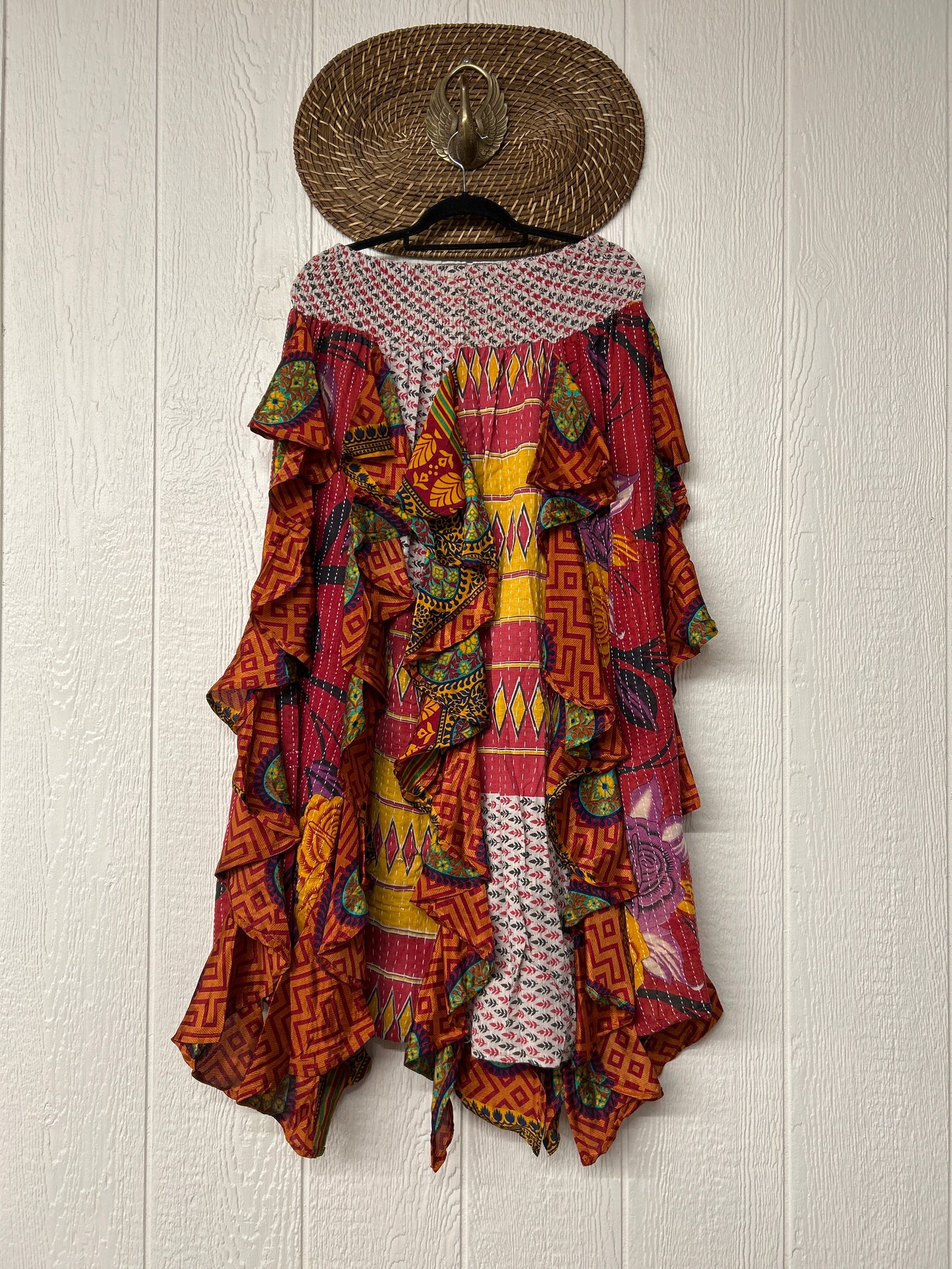 Pareo Kantha Willow Maxi Skirt 0826 124