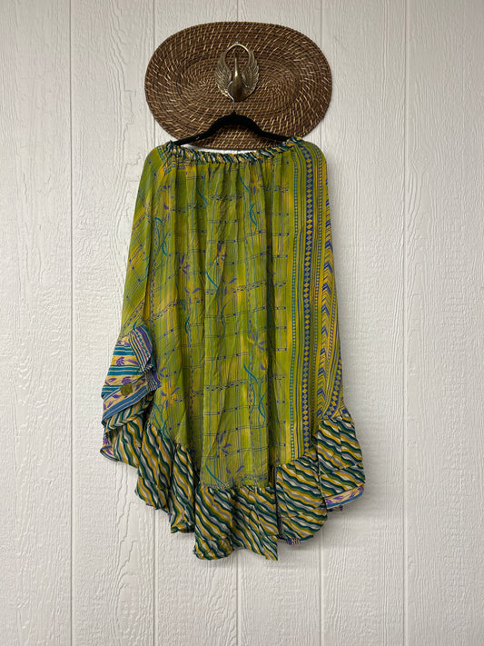 Crepe Wild Rose Skirt 1025 052