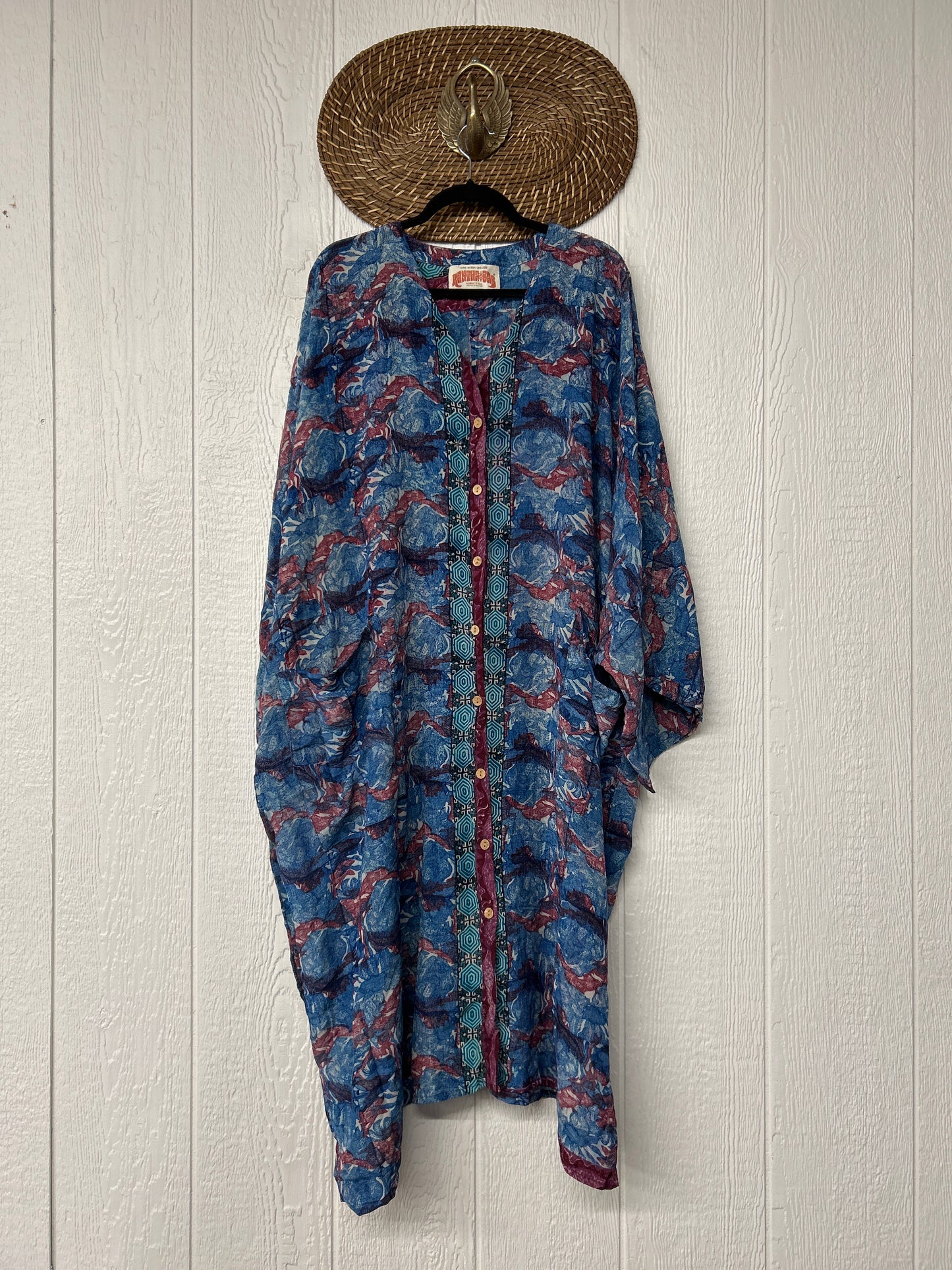 Crepe Sari Gaia Duster Dress 0826 061