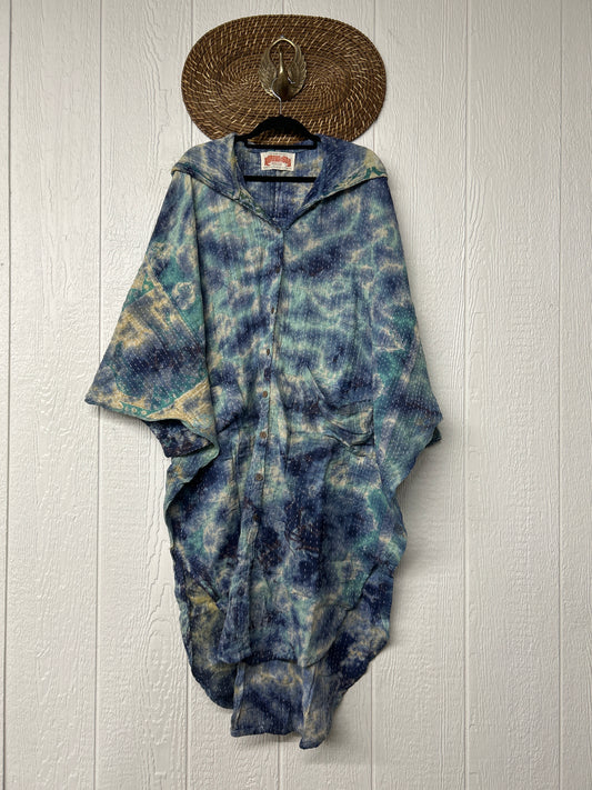 Pareo Kantha Poetic Hoodie Maxi 0526 008