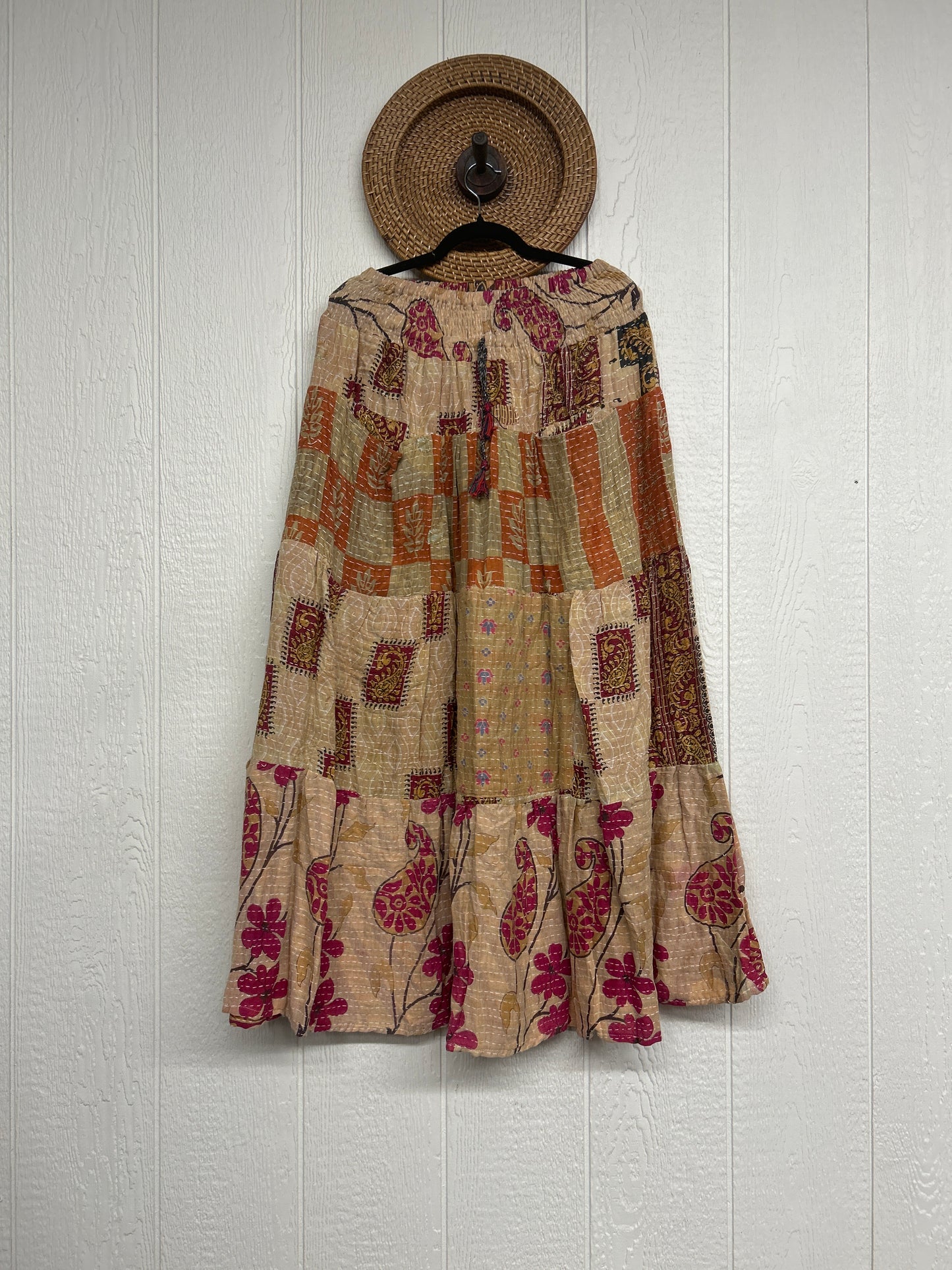 Pareo Kantha Lotus Maxi Skirt 0826 041