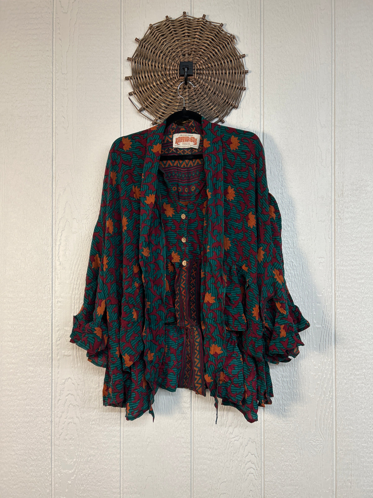 Crepe Sari Wild Rose Top 1026 001