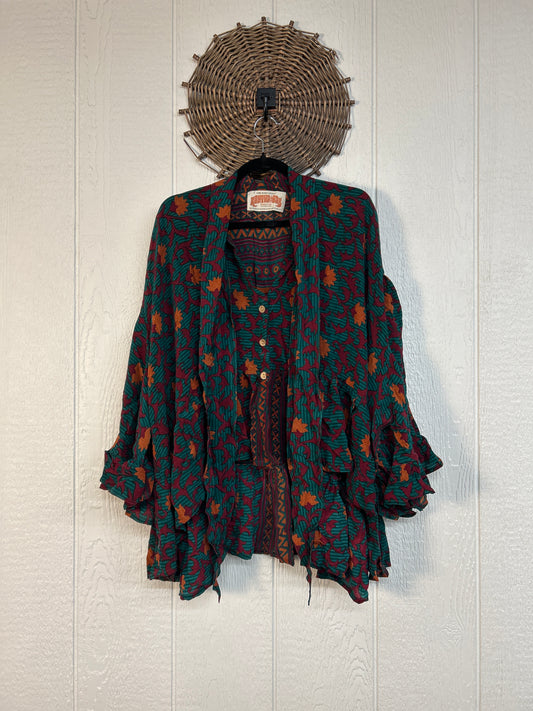 Crepe Sari Wild Rose Top 1026 001