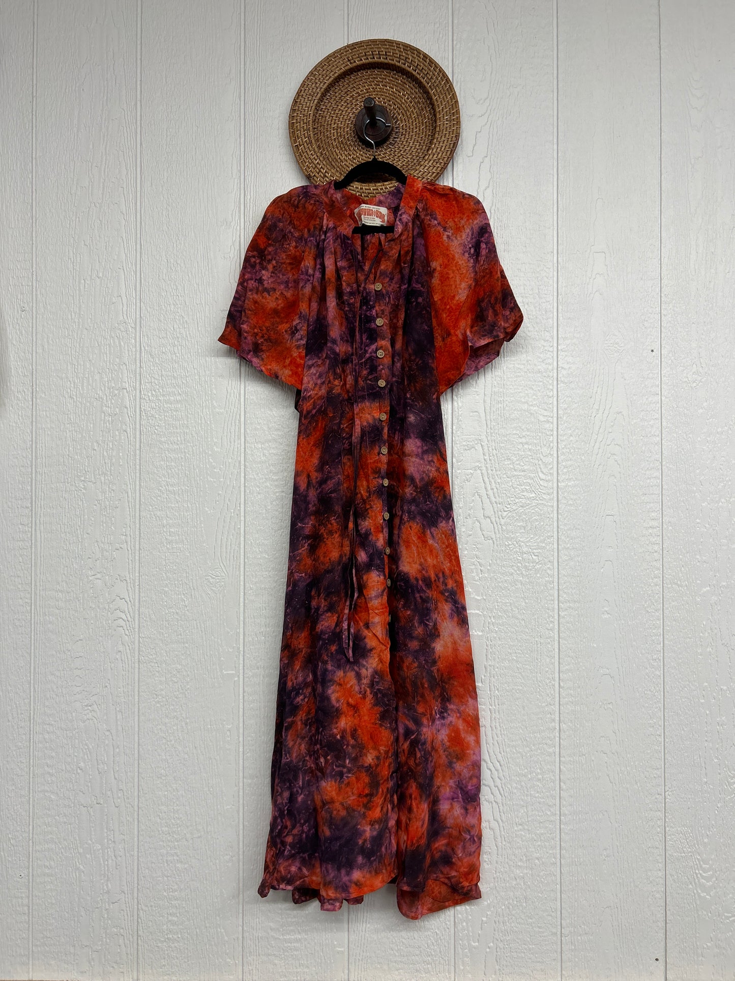 Crepe Sari Summer Woodstock Duster 0626 007