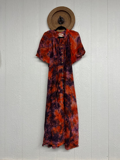 Crepe Sari Summer Woodstock Duster 0626 007