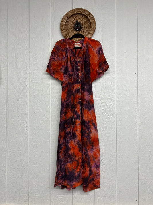 Crepe Sari Summer Woodstock Duster 0626 007