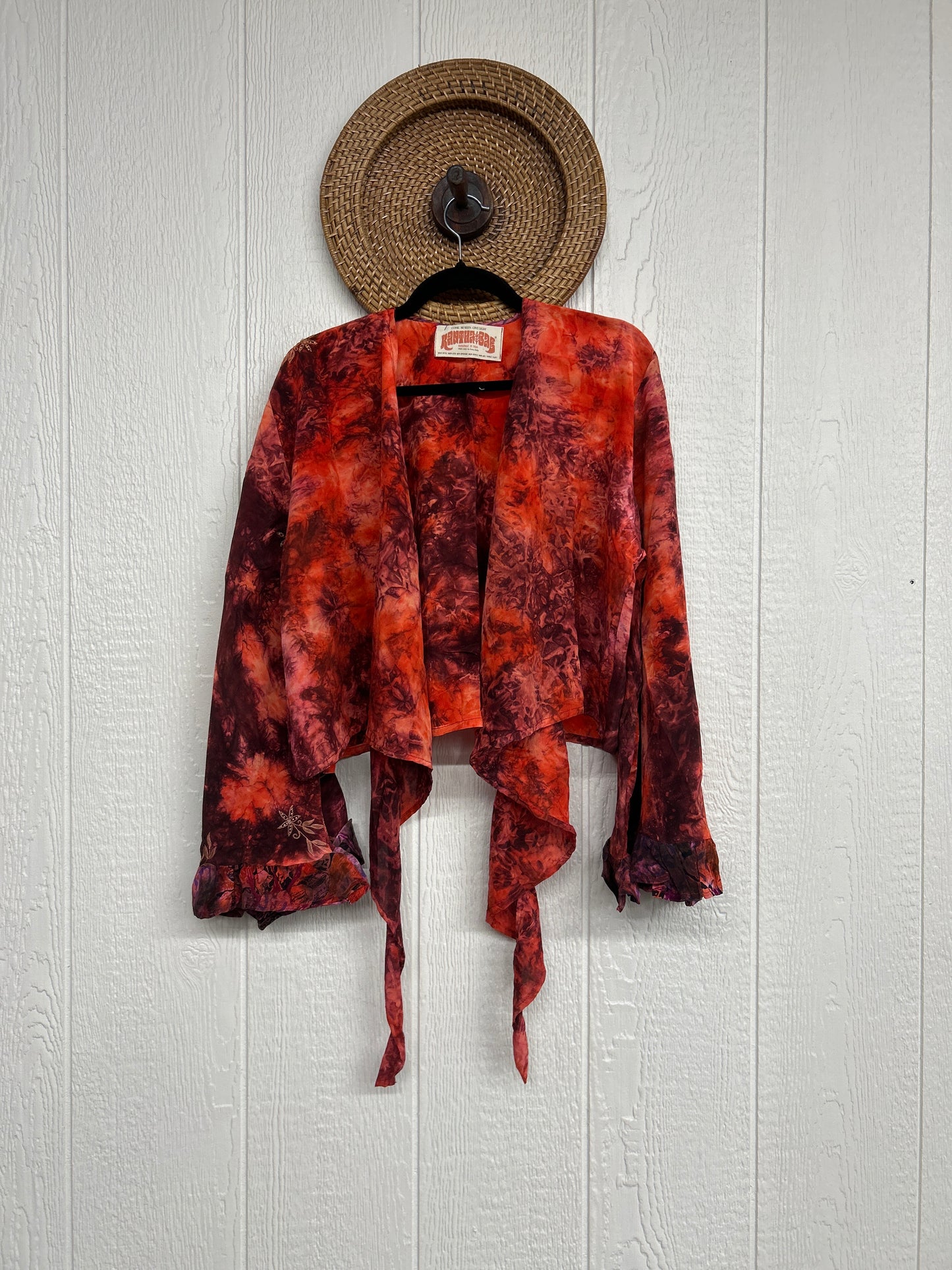Crepe Sari Zeppelin Crop Shrug 0426 247