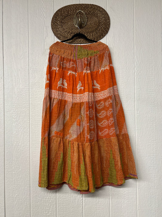 Pareo Kantha Lotus Maxi Skirt 0826 157