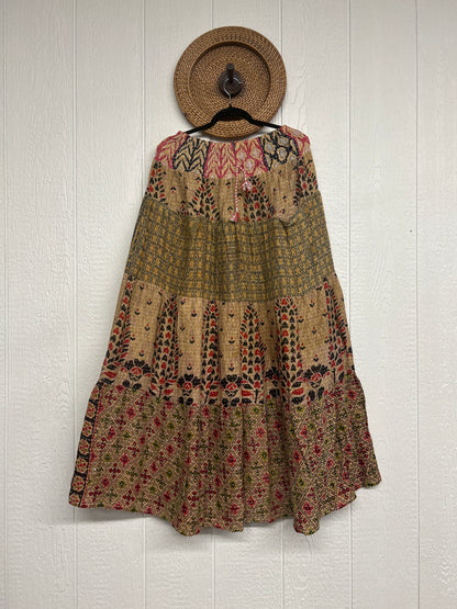 Pareo Kantha Lotus Maxi Skirt 0826 040