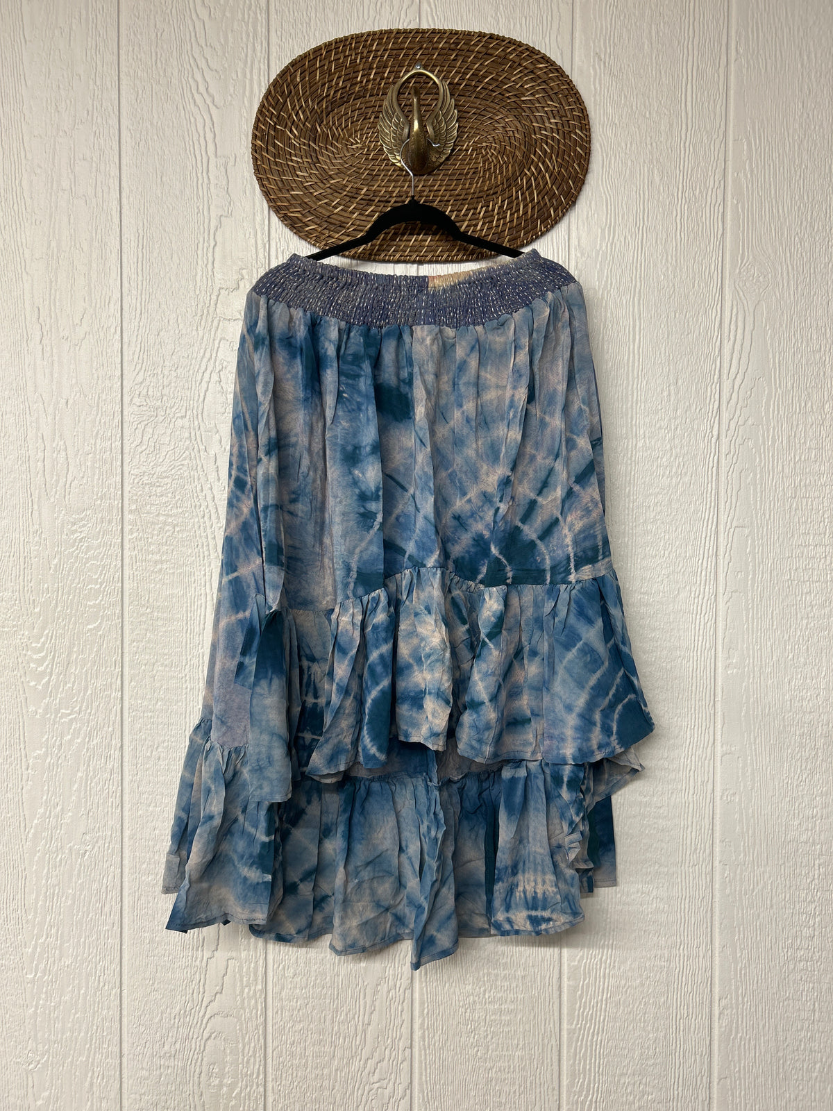 Crepe Sari Dahlia Skirt 1026 084
