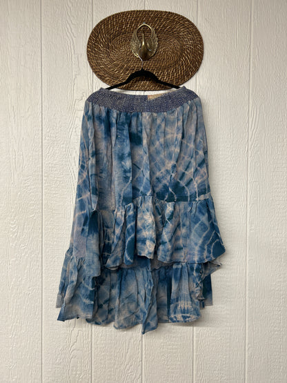 Crepe Sari Dahlia Skirt 1026 084