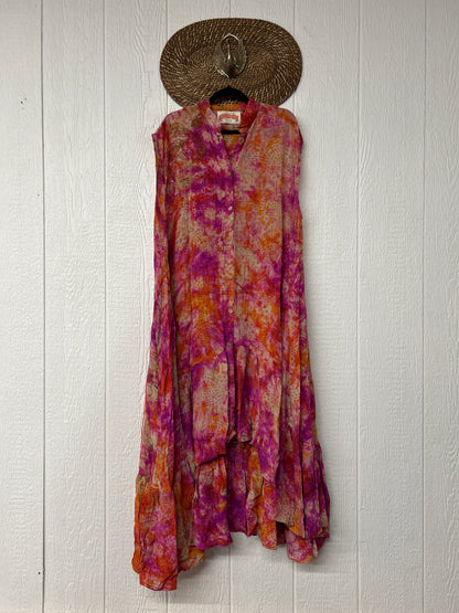 Crepe Sari Summer Dahlia Duster 0726 046