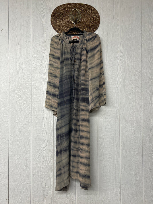 Crepe Sari Woodstock Duster Dress 0226 107