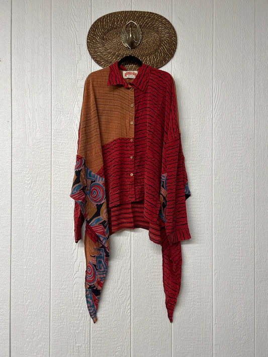 Crepe Sari Nirvana Button Down 1125 097