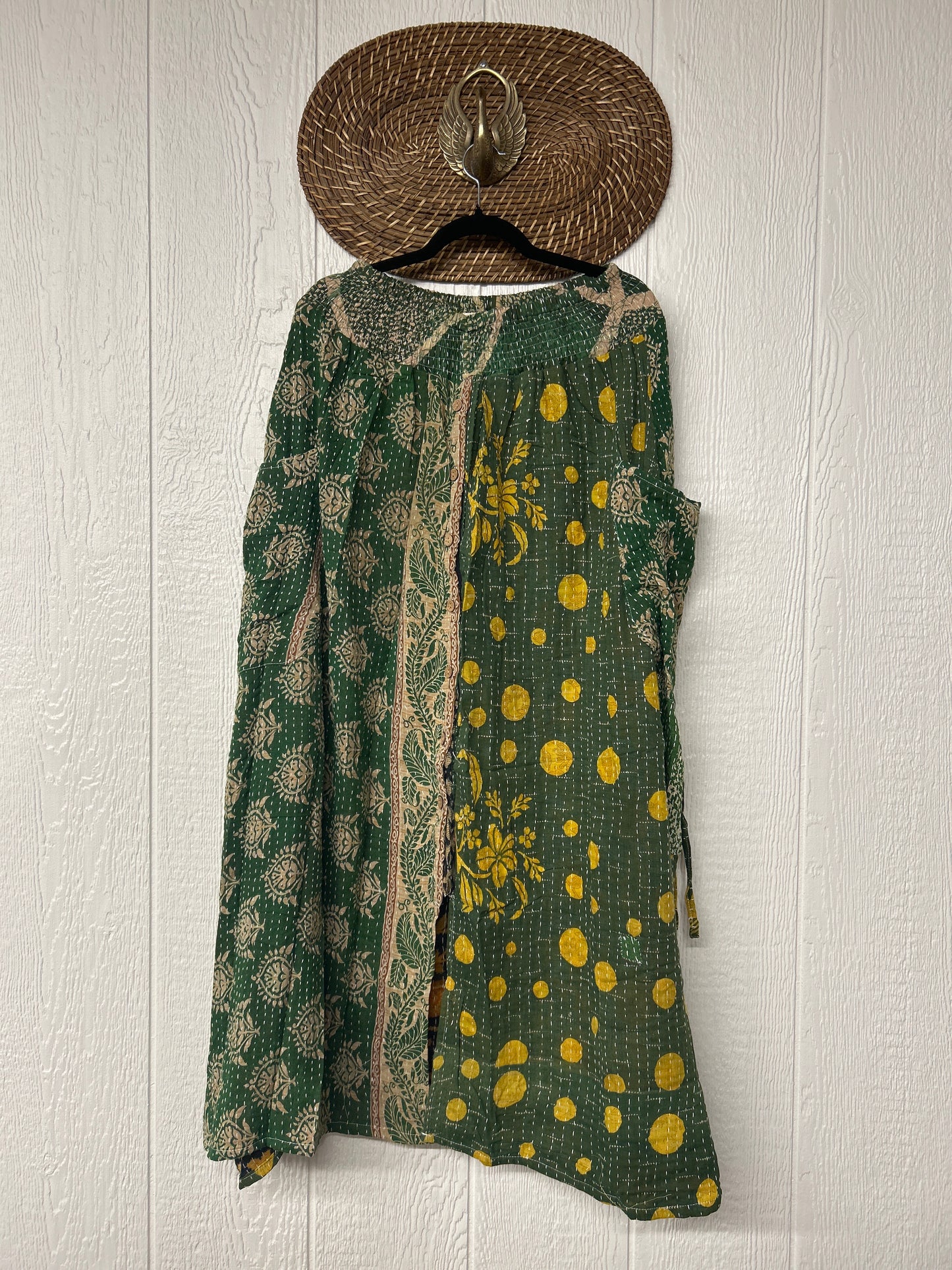 Pareo Kantha Butterfly Cargo Skirt 0426 057