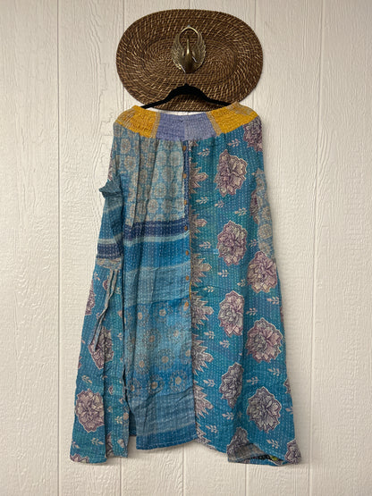Pareo Kantha Butterfly Cargo Skirt 0426 098