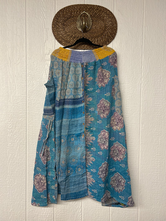 Pareo Kantha Butterfly Cargo Skirt 0426 098