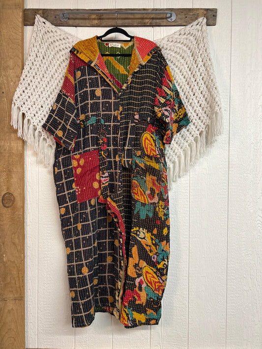 Kantha Zen Hoodie Jumpsuit 0925 187
