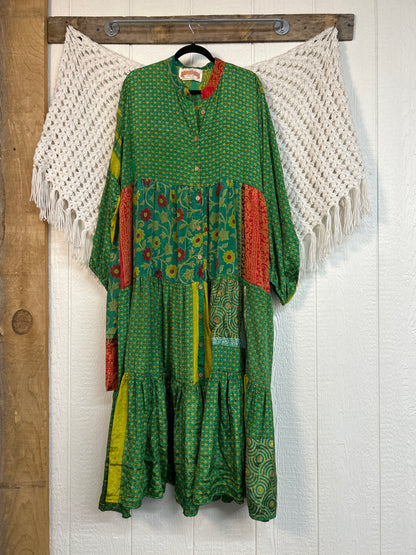 Rasgulla Sari Luminous Maxi Dress 0226 229