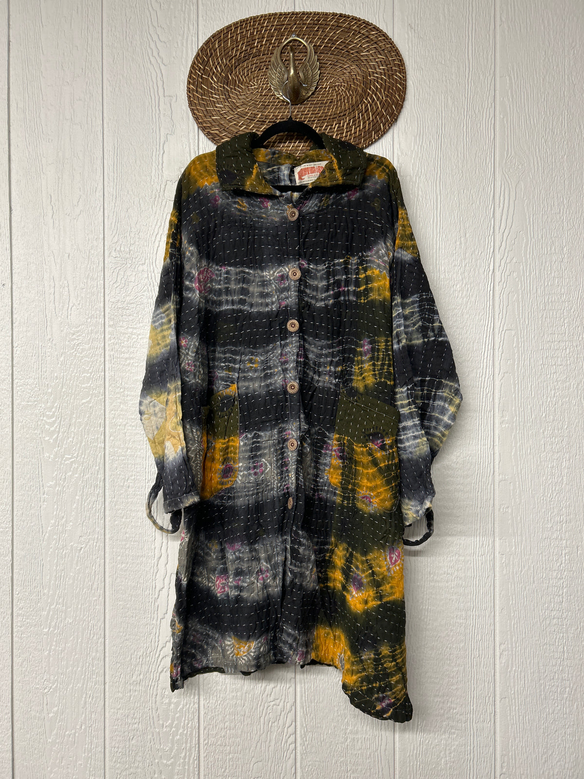 Aura Edit Koverlet Button Down Trench Coat 1026 033