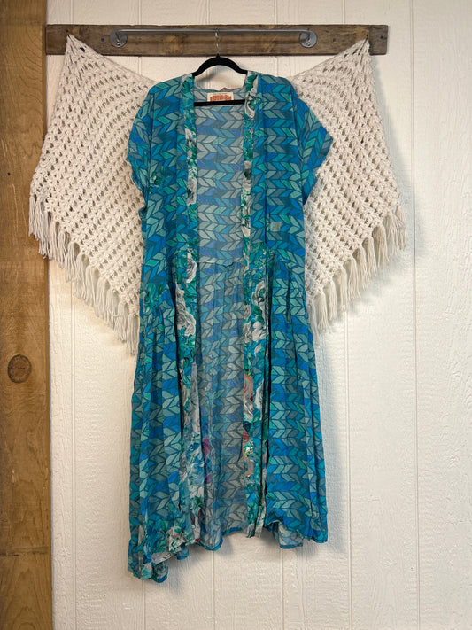 Crepe Sari Summer Evermore Kimono 0726 222