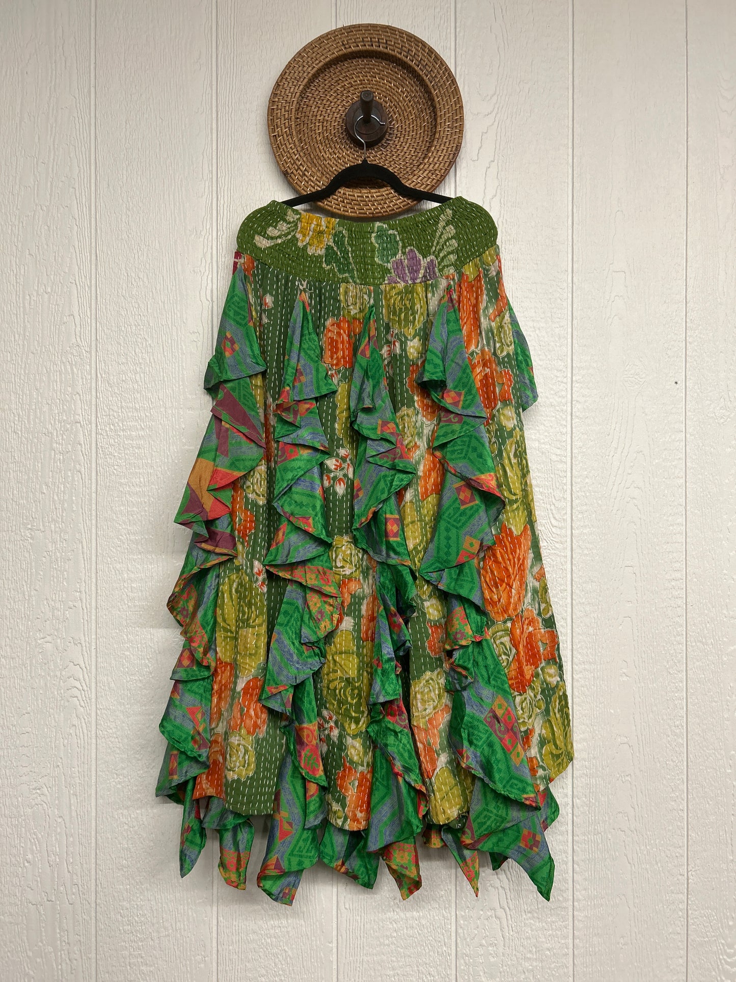 Pareo Kantha Willow Maxi Skirt 0826 245