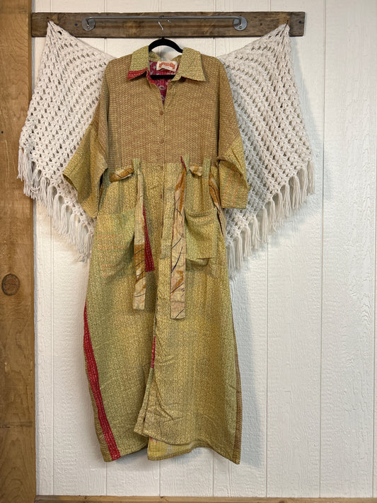 Pareo Kantha Gravity Duster Dress 0226 187