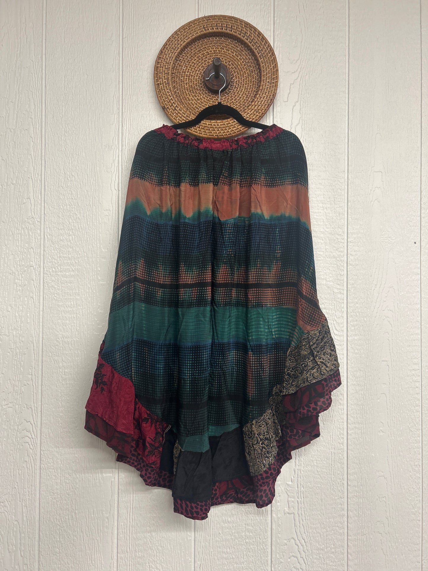 Crepe Wild Rose Skirt 1025 278