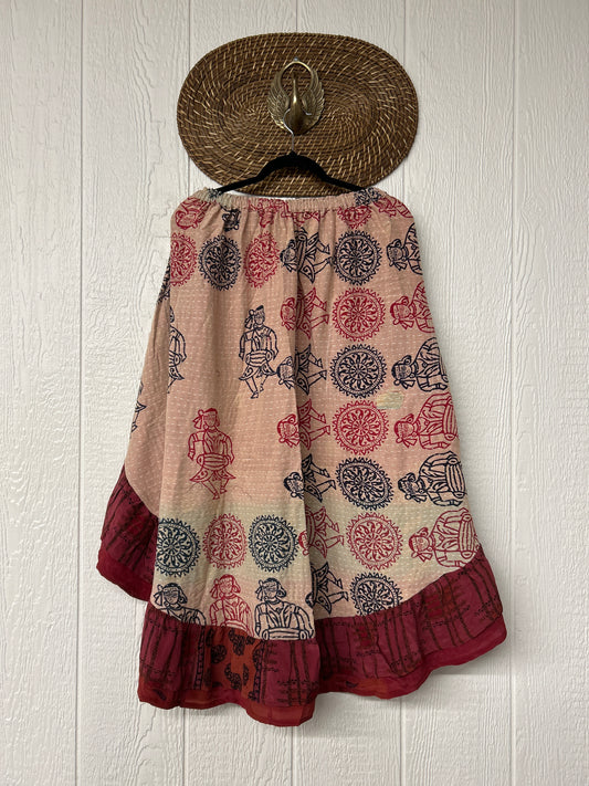 Pareo Kantha Wild Rose Skirt 0426 080