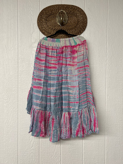 Crepe Sari Dahlia Skirt 1026 014