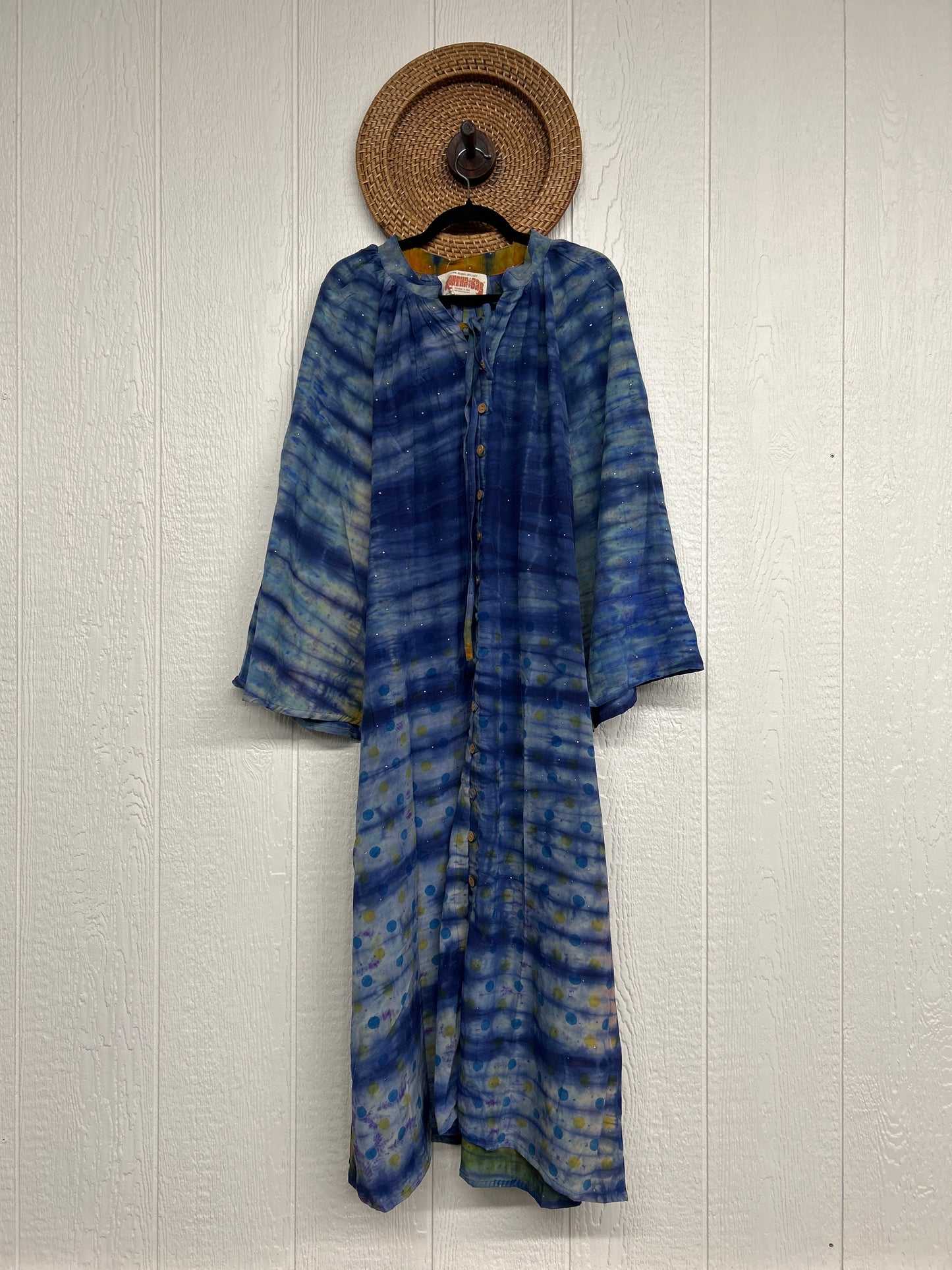 Crepe Sari Woodstock Duster Dress 0226 147