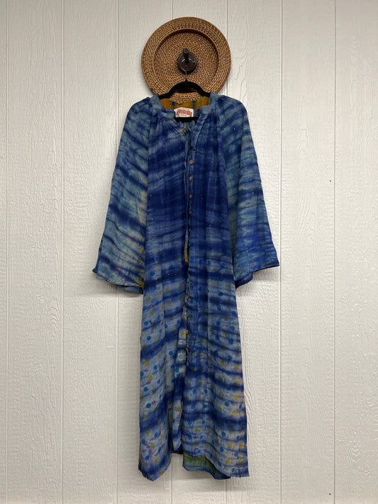 Crepe Sari Woodstock Duster Dress 0226 147