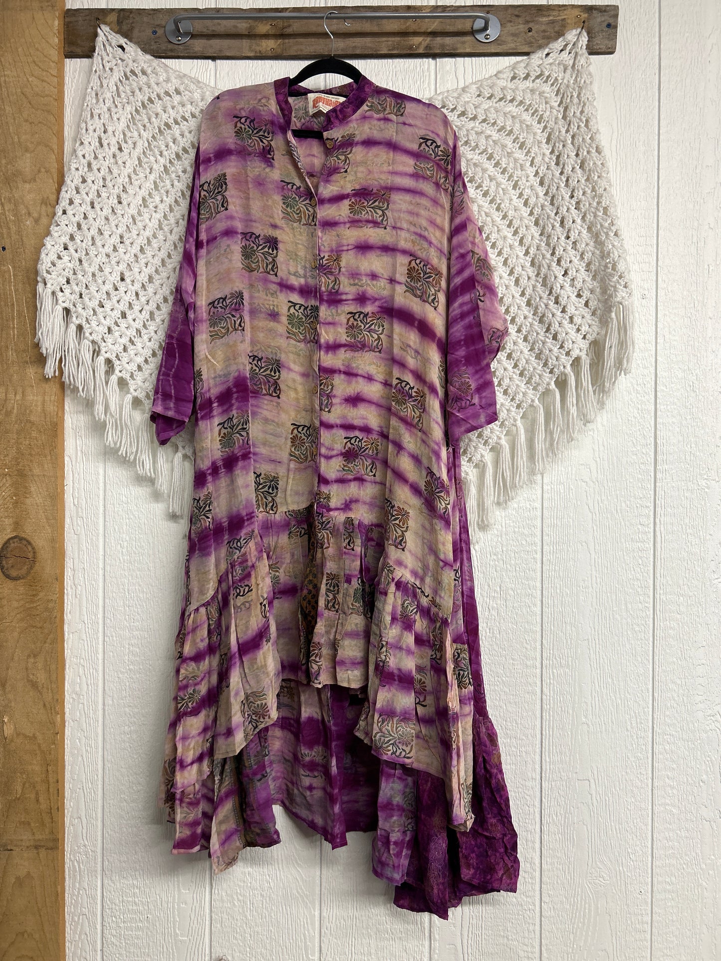 Crepe Sari Dahlia Duster Dress 0326 077