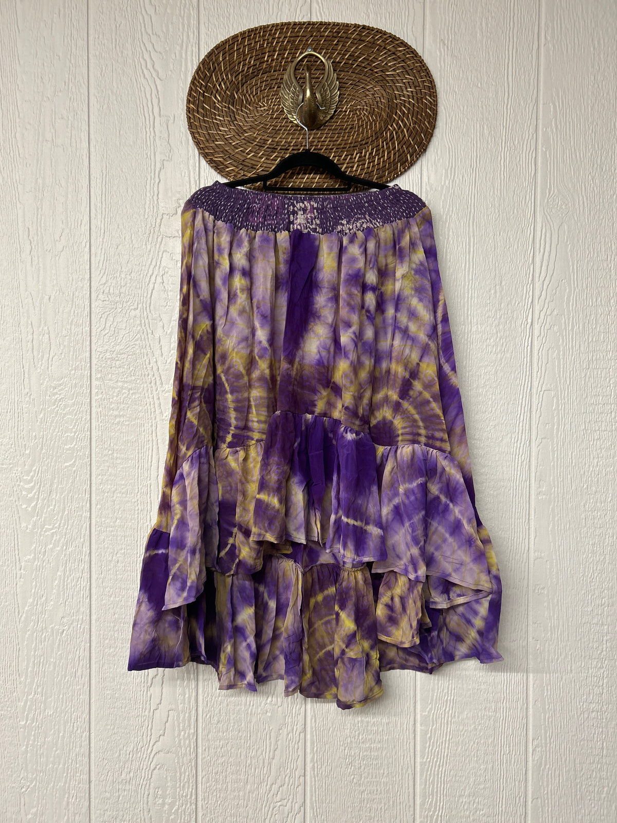 Crepe Sari Dahlia Skirt 1026 049