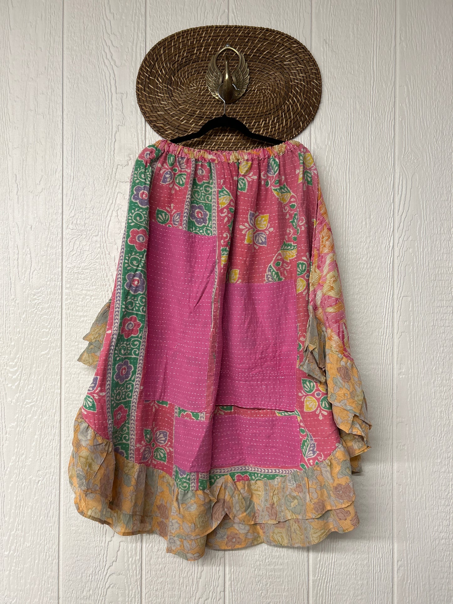Pareo Kantha Wild Rose Skirt 0426 063