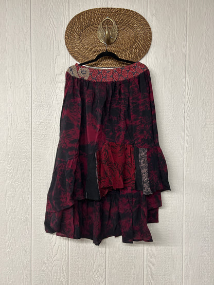Crepe Sari Dahlia Skirt 1026 127