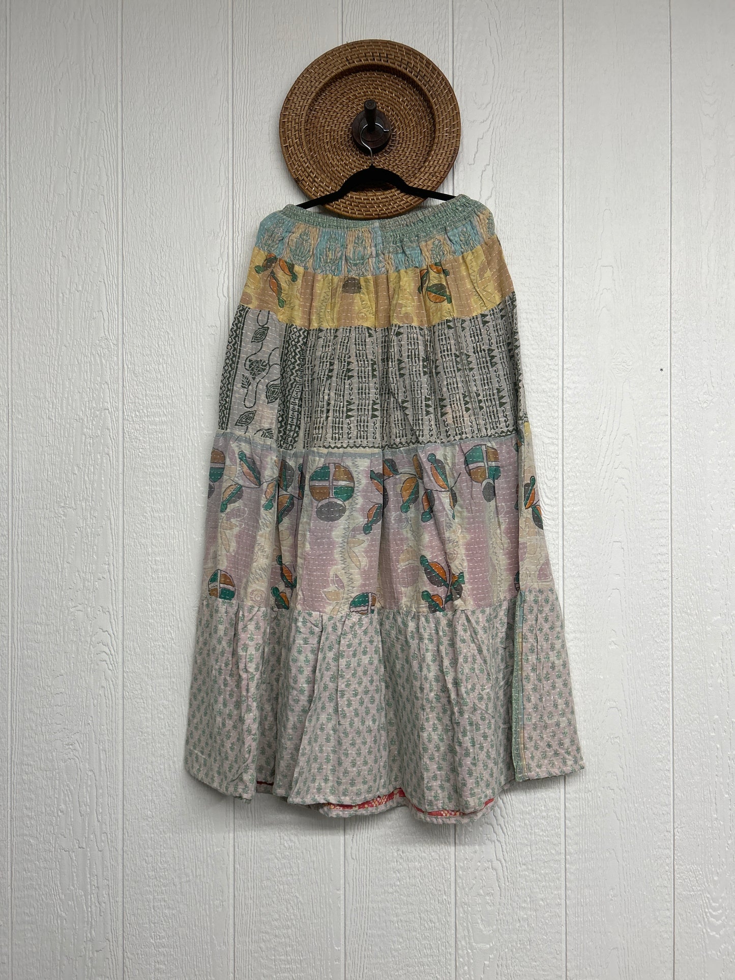 Pareo Kantha Lotus Maxi Skirt 0826 244
